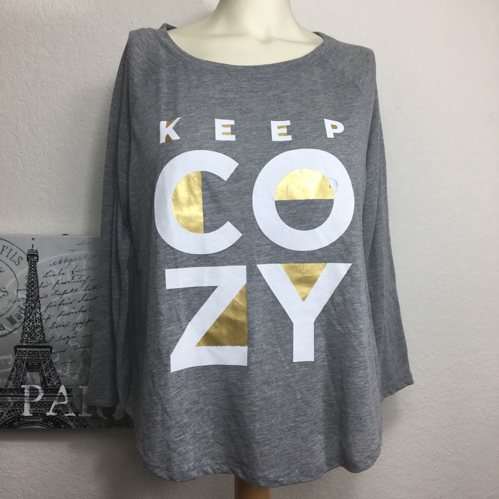 Aeropostale Cozy Top, Grey, YLg - Picture 9 of 9